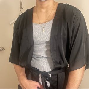 Men’s satin kimono